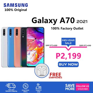 Samsung A70 2021 6.7 inch HD+ 6+128GB 5G network original cellphone Android phone dual SIM 4800mah