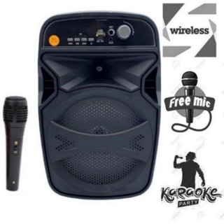 KTS-1061/LC BK-106 6.5inch Portable Wireless Bluetooth Karaoke Speaker With Microphone
