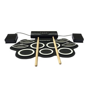 Portable Electronic Foldable Drum Set Roll-Up Drum Kit 9 Electric Drum Pads Built in Rechargeable Ba (1)