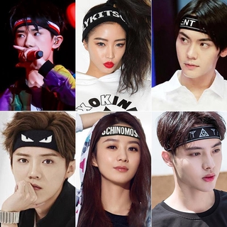 【COD】Sports Headband Sweat-absorbent Headband Korean Headwear Running Fitness Headscarf