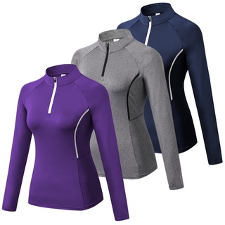 Women Long Sleeve Sports Jacket Running Women Coat Yoga Shirts Quick-Dry Breathable Fitness Clothes