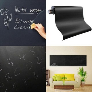 {gnew3} Chalk Board Blackboard Vinyl Wall Sticker Decal Removable Chalkboard 200X60cm