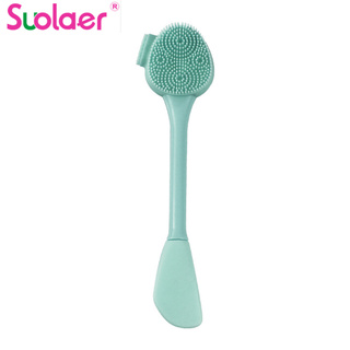 Suolear Silicone Facial Cleansing Brush Cleansing Mud Mask Brush Facial Mask Scraper Makeup Remover Cleansing Brush