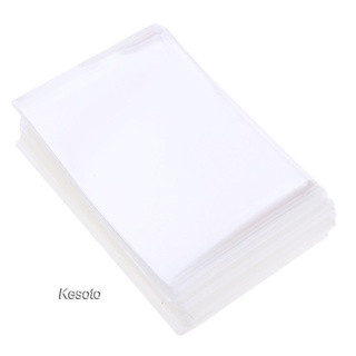 [KESOTO]100x Card Sleeve Cover Protector Transparent Sleeves Wrap 60x90mm