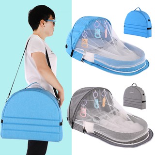 Baby Bed Portable Baby Nest Bed Travel Sun Protection Mosquito Net With Bassinet Foldable Breathable