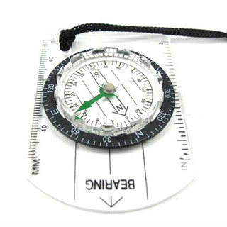 Outdoor Military Compass Scale Ruler Baseplate Mini Compass For Camping Hiking