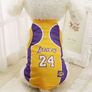 Dog Clothes Mesh Pet Vest NBA Jersey Basketball Sportswear (7)