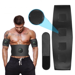 Abs Trainer Muscle Stimulator USB Rechargeable 6 Modes 15 Intensity EMS Muscle Stimulator Fitness Training Gym Workout