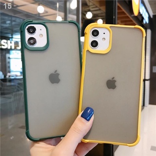 ✲✥Solid Color Candy Shockproof Phone Case For IPhone SE2 8 7 6 6s Plus X XS XR 11 Pro MAX Clear Matt
