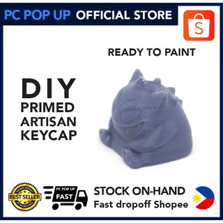 DIY Primed Artisan Keycap GENGAR - Ready to Paint - Cherry MX switch - Artisan Keycaps