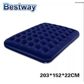 Bestway Inflatable Three Person Air Bed ( Blue)