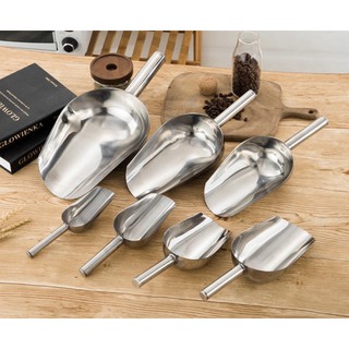 1pcs Stainless Steel Ice Scoop Ice Cream Crushed Shovel Candy Sugar Scooper Kitchen Tool (1)