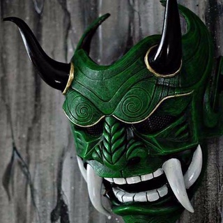 MXFASHIONE Cosplay Party protection Props Masquerade Party Party Props Cosplay protection Evil Demon Assassin Scary Halloween Full Face Noh Hannya Anime Mask/Multicolor (7)