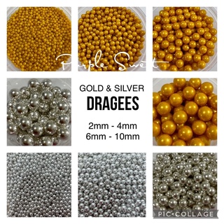 Gold Dragees / Silver Dragees / Edible Sprinkles