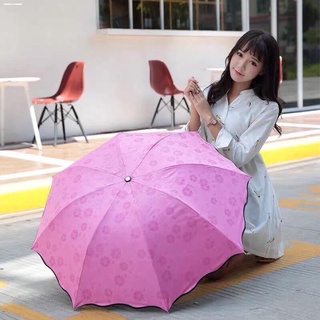 UMBRELLAOUTDOOR SPORTS♞magic UV folding sunscreen rain and windproof flower umbrella COD