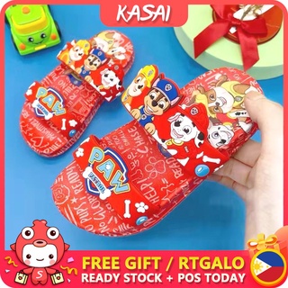 KASAI Cute cartoon puppy sandals for kids new paw patrol Boys Girls two strap slippers Gift ks2155-2 (1)