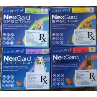 NexGard Spectra Chewble for dog deworm tick and flea etc sold per piece
