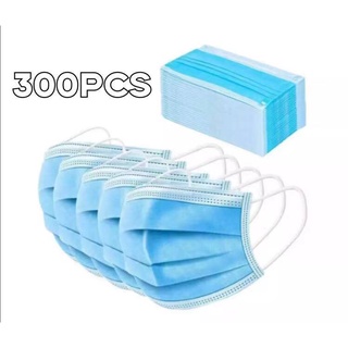 (300pcs) High Quality 3 Ply Disposable Surgical Face Mask.