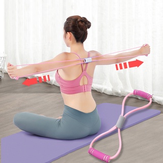 Figure 8 Rally Home Fitness Elastic Belt Open Shoulder Back Stretching Exercise Equipment