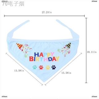 ∈▦◕【RT81】Pet Cat Dog Happy Birthday Party Crown Hat Puppy Bib Collar Cap Hea (1)