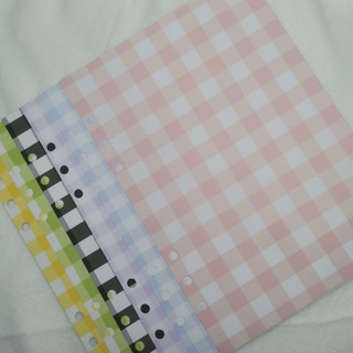 Gingham A5 Binder Refill/Divider (by thescribblesph)