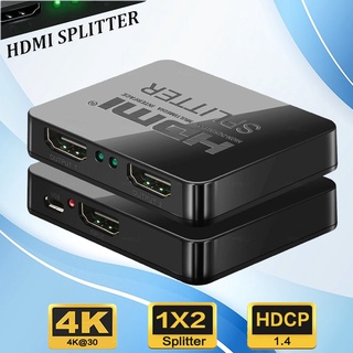 4K HDMI Splitter Full HD 1080p Video HDMI Switch Switcher 1X2 Split 1 in 2 Out Amplifier DualDisplay