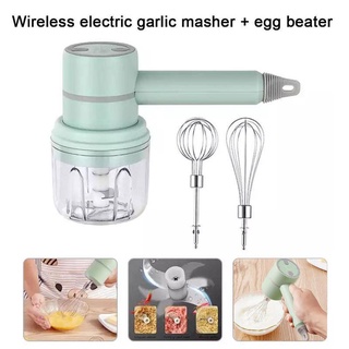 Mixer Egg Beater Wireless Stainless Steel Electric Hand Mixer Electric Power Handheld Whisk Mixer (6)