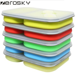 ZEROSKY Collapsible Portable Lunch Box Microwave Oven Bowl (1)