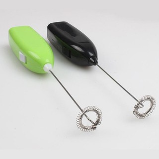 BK✿Mini Hand-Held Electric Stainless Steel Milk Frother Mixer Whisk Egg Beater Tool (9)