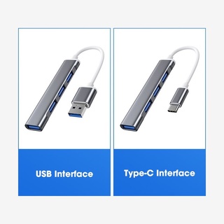 Type-C To 4 Usb Hub Expander Ultra-Thin Mini Portable 4-Port Usb 3.0 Hub Usb Power Interface