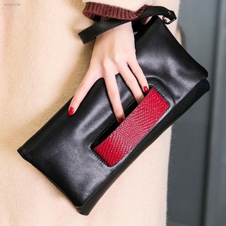 Leather soft leather handbag clutch new Korean fashion messenger chain bag large capacity dinne