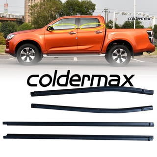 [ COLD ] 4Pcs Outer Window Glass Seal Belt Moulding Trim Rubber Weatherstrip for Isuzu D-MAX Pickup 2010-2020