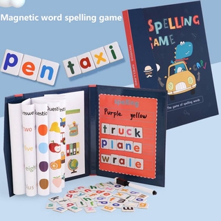 Children Word Spelling 3D Magnetic Book Early Education English Alphabet Letters Literacy Toys