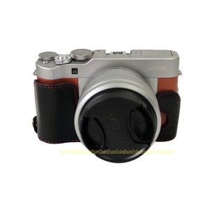 PU Camera Half Body Case for FujiFilm X-A5 XA5 WIth Strap