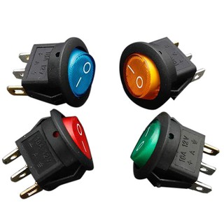 4 x 12V LED illuminated rocker on-off toggle SPST switch dash light