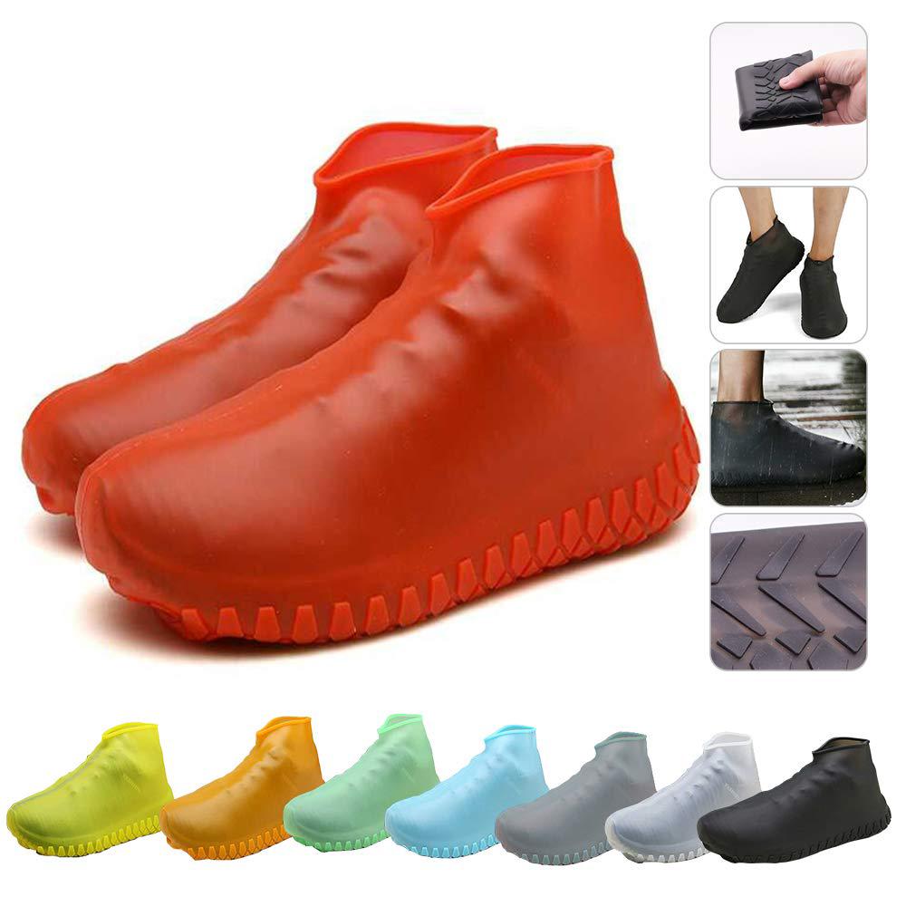 Waterproof Non-Slip Rubber Shoe Covers Rain boot Reusable Boot Overshoes Waterproof boot for Men Wom
