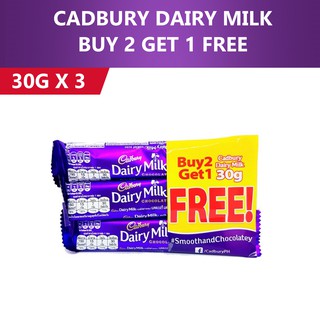Cadbury Dairy Milk 30g 2 + 1 Deal