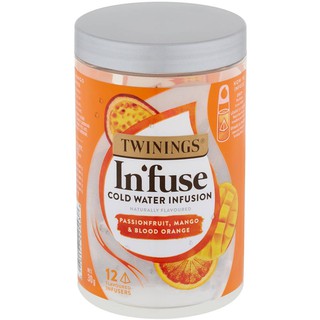 Twinings Infuse Passionfruit Mango & Blood Orange Cold Water Infusions 12 Packs (2)