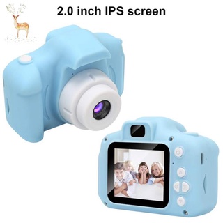 FSS# Kids Digital Video Camera Mini Rechargeable Children Camera Shockproof 8MP HD Toddler Cameras C