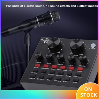 V8 Audio USB Headset Microphone Webcast Live Sound Card (1)
