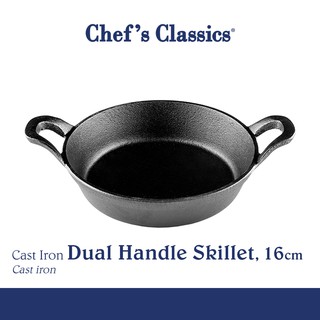 Chef's Classics Cast Iron Dual Handle Skillet, 16cm