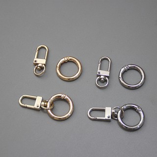 DIY New Woman Bag Accessory Metal Bag Parts Luxury Handcrafted Round Ring Circle For DIY Keyring Connected Hook Bag Buckle Clasp