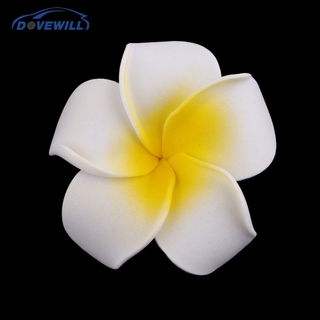 Dovewill 50Pcs Hawaiian Plumeria Foam Flower for Party Decoration DIY Hair Clip (5)
