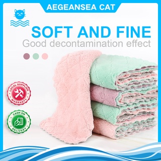 Thickened Microfiber Cloth Cleaning Rags Hand Washing Cloth Kitchen Towel Coralline Plate Cloth Rag