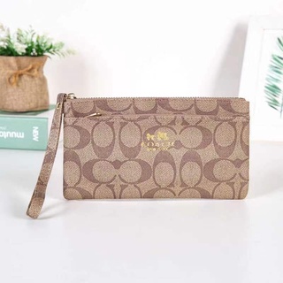[shopbags] c0ach wrislet pouch wallet with strap good quality for woman