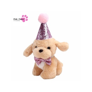 【Ready Stock】♈◆Pet Birthday Hat - Pet Birthday Bow - Dog Cat Birthday set - Cute birthday set