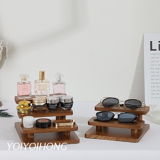 YOI Wooden Retail Table Display Stand Countertop Step Riser Craft Show Markets Tradeshows Soap Display Jewelry Spices Cup