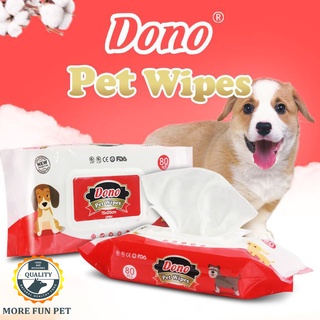 dono Pet Wipes Multi- Purpose PET soft Wipes for Dogs&Cats,Dog Wipes Cat Wipes (80 & 100 Sheets)