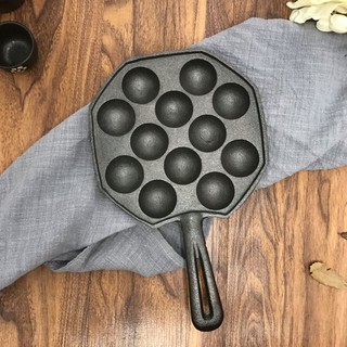 【ALL】12 Holes Takoyaki Pan Maker / Non-Stick Aluminum Baking Mold / Octopus Ball Grill Pan (1)