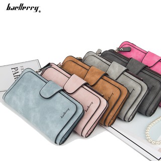 Fashion Women Leather Wallet Nubuck Purse Long Clutch Lady Wallet Pouch Money Bags
